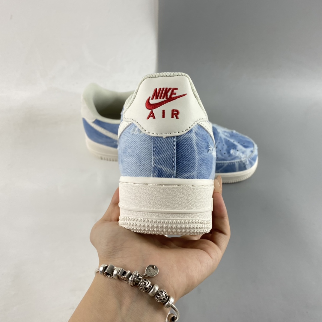 P220  Nike Air Force 1’07 Low 丹宁牛仔 空军一号帆布低帮休闲板鞋 DY1830-100