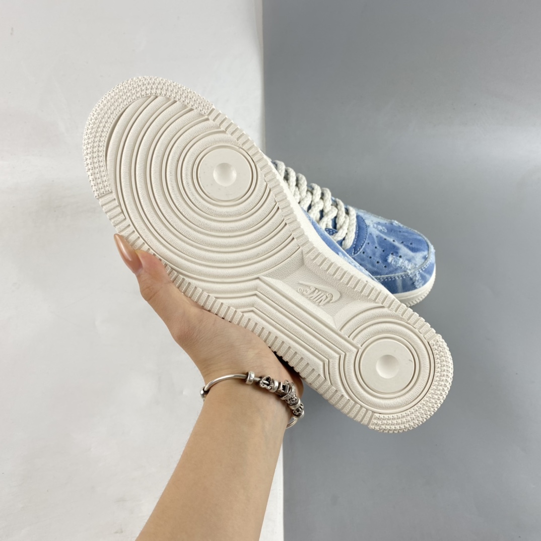 P220  Nike Air Force 1’07 Low 丹宁牛仔 空军一号帆布低帮休闲板鞋 DY1830-100