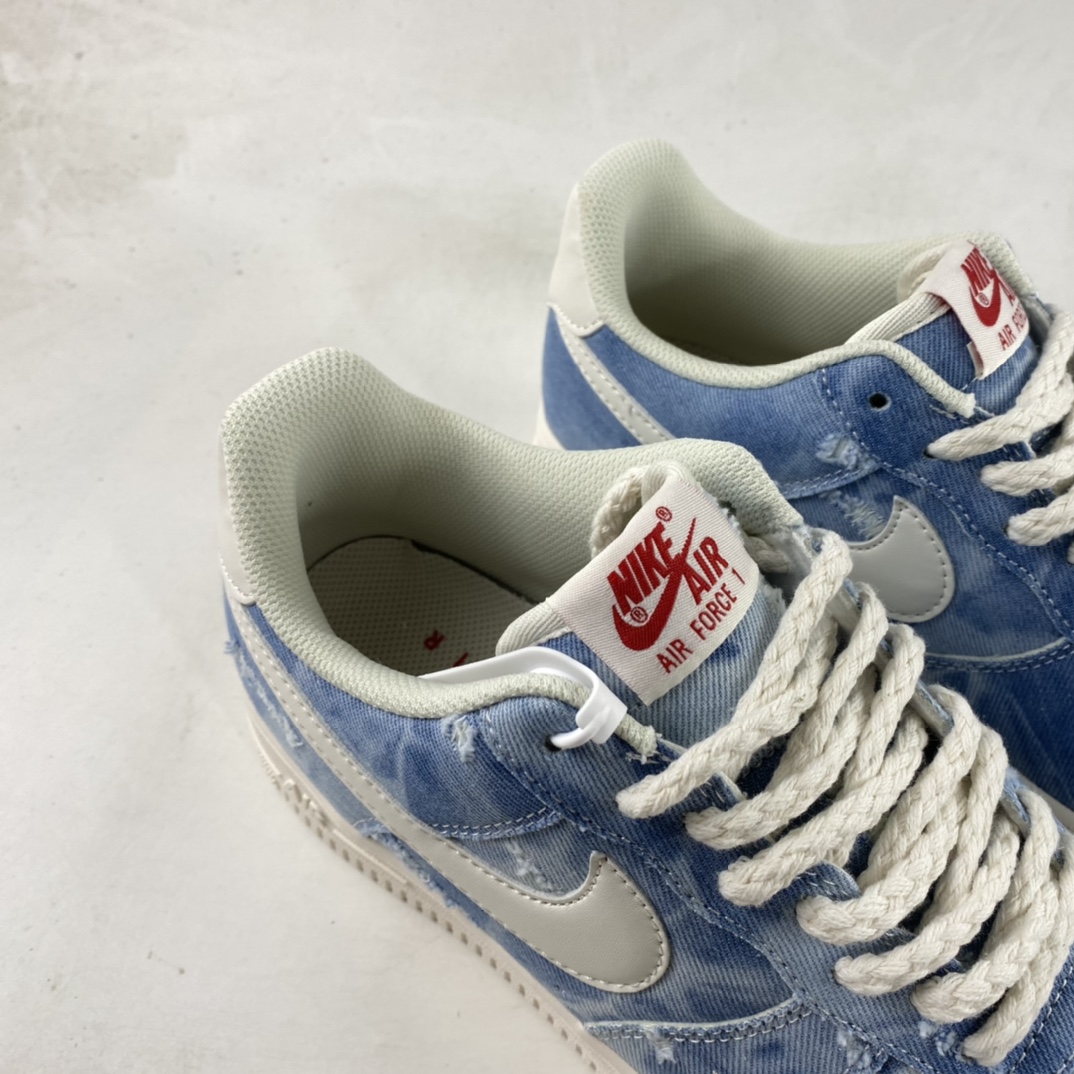 P220  Nike Air Force 1’07 Low 丹宁牛仔 空军一号帆布低帮休闲板鞋 DY1830-100