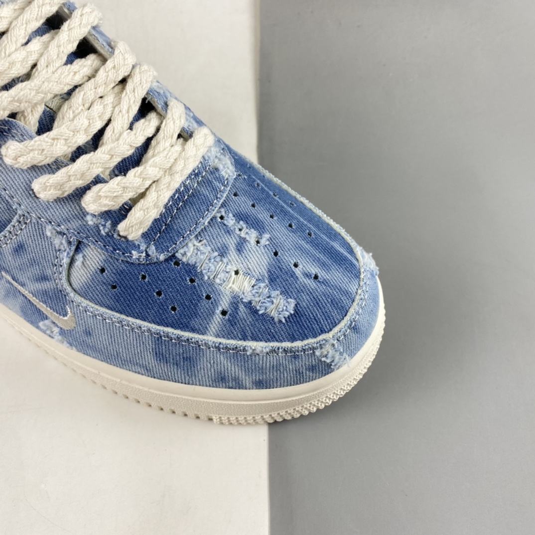 P220  Nike Air Force 1’07 Low 丹宁牛仔 空军一号帆布低帮休闲板鞋 DY1830-100
