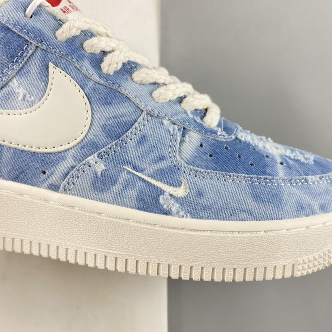 P220  Nike Air Force 1’07 Low 丹宁牛仔 空军一号帆布低帮休闲板鞋 DY1830-100