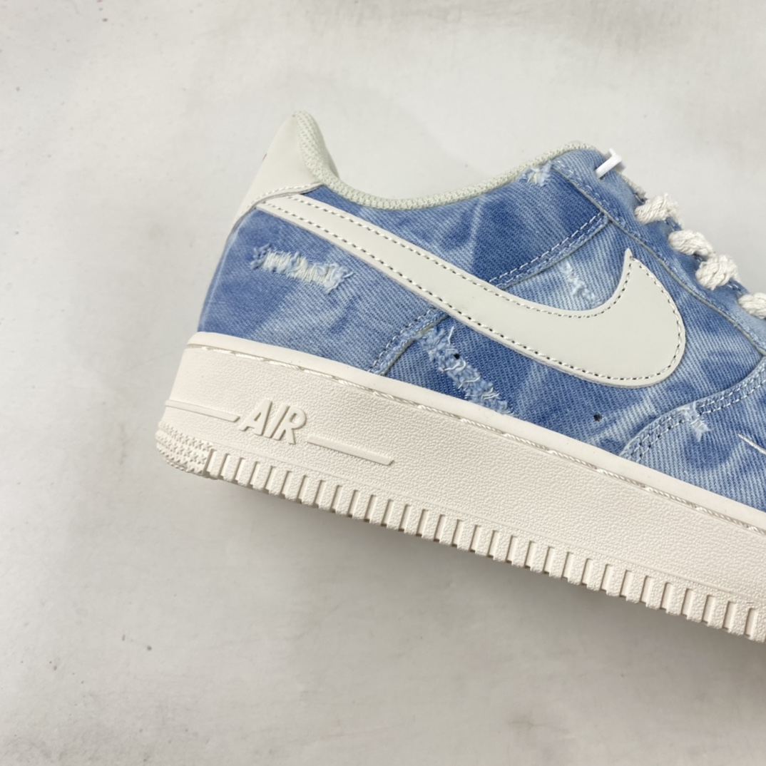P220  Nike Air Force 1’07 Low 丹宁牛仔 空军一号帆布低帮休闲板鞋 DY1830-100