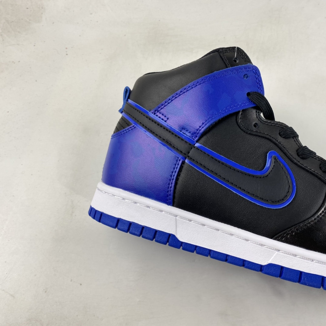 P400  Nike SB Dunk High”Blue Camo” 黑蓝迷彩 SB扣篮系列高帮休闲运动滑板板鞋 DD3359-001