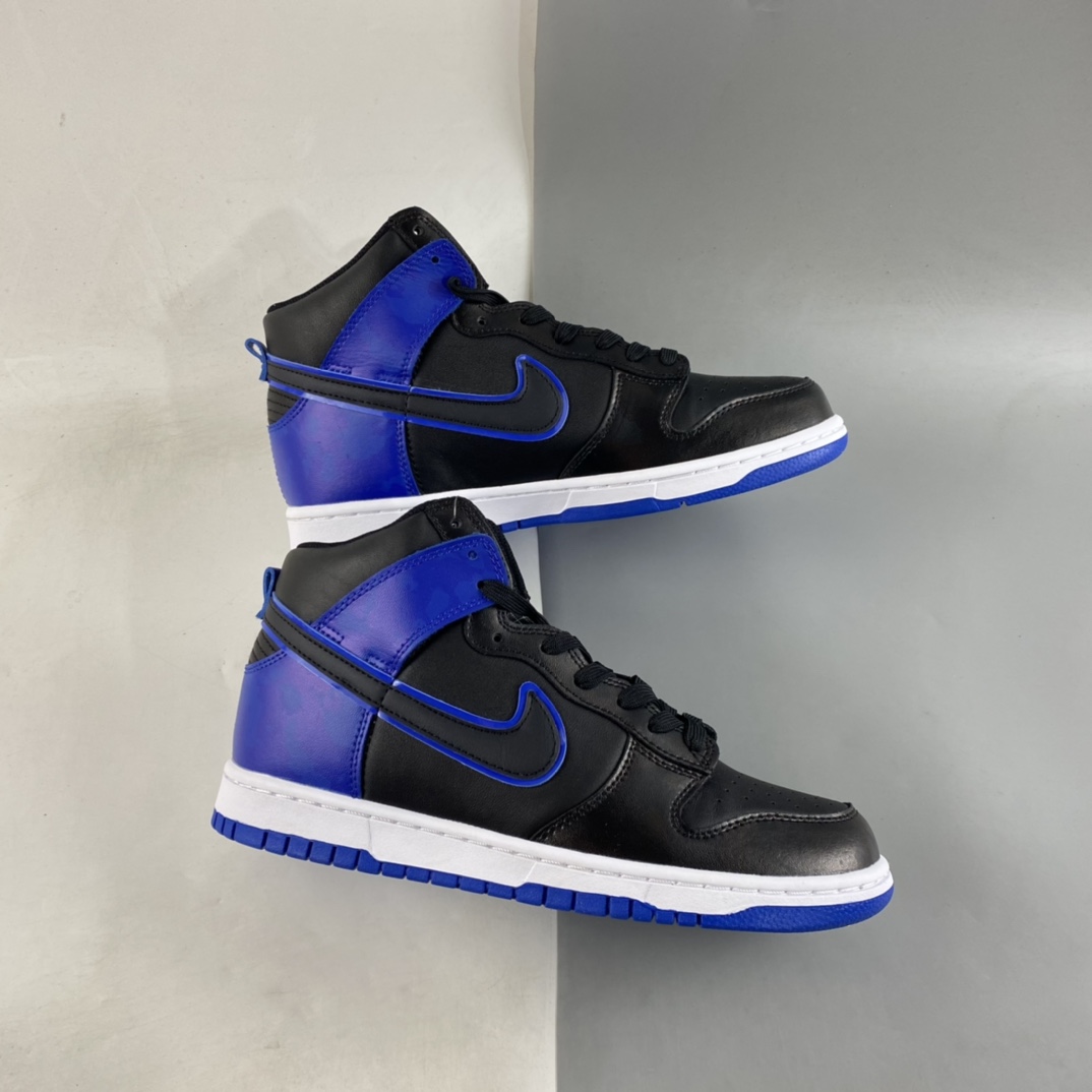 P400  Nike SB Dunk High”Blue Camo” 黑蓝迷彩 SB扣篮系列高帮休闲运动滑板板鞋 DD3359-001