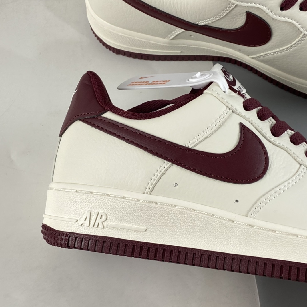 P240  Nike Air Force 1’07 Low 米酒红配色 空军一号低帮休闲板鞋 GH5622-063
