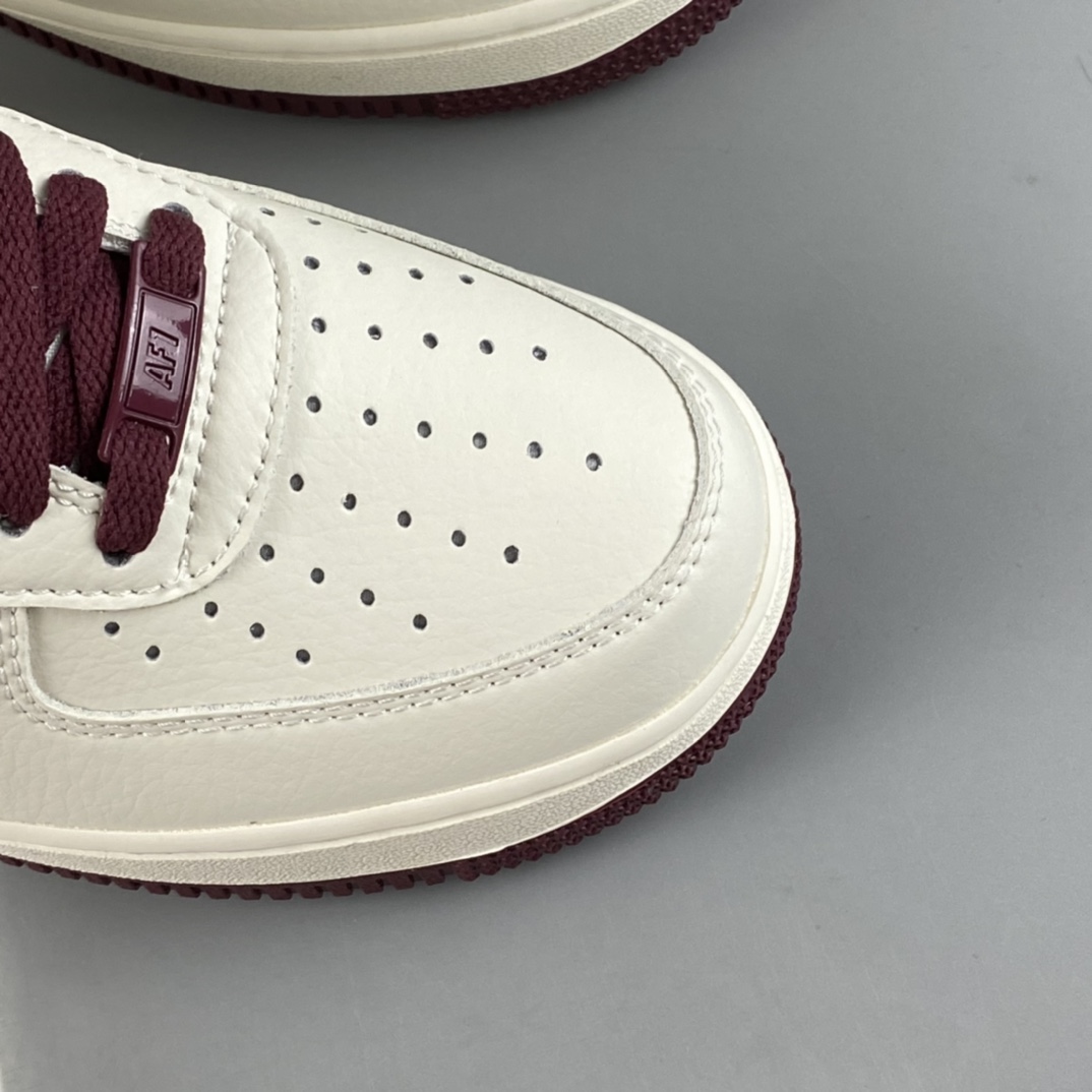 P240  Nike Air Force 1’07 Low 米酒红配色 空军一号低帮休闲板鞋 GH5622-063