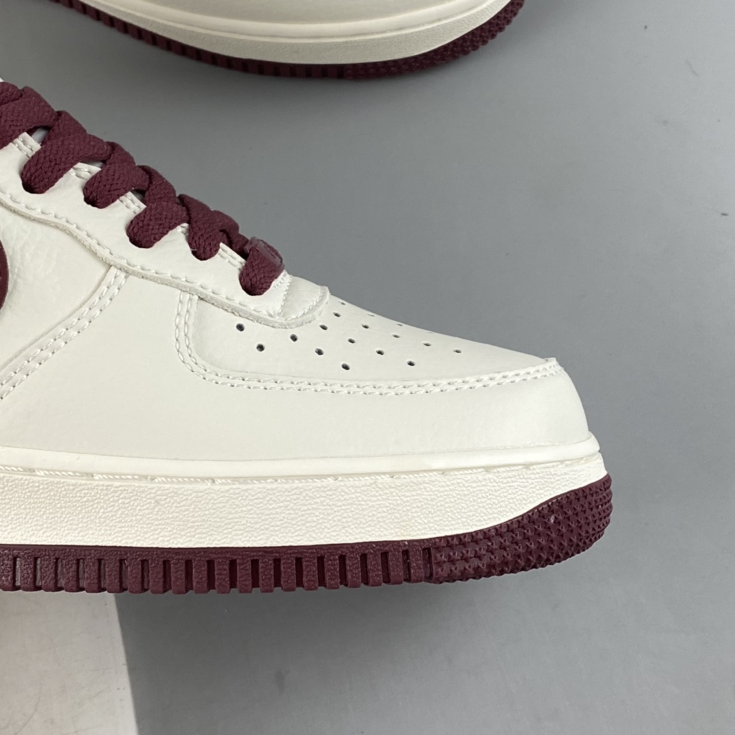 P240  Nike Air Force 1’07 Low 米酒红配色 空军一号低帮休闲板鞋 GH5622-063