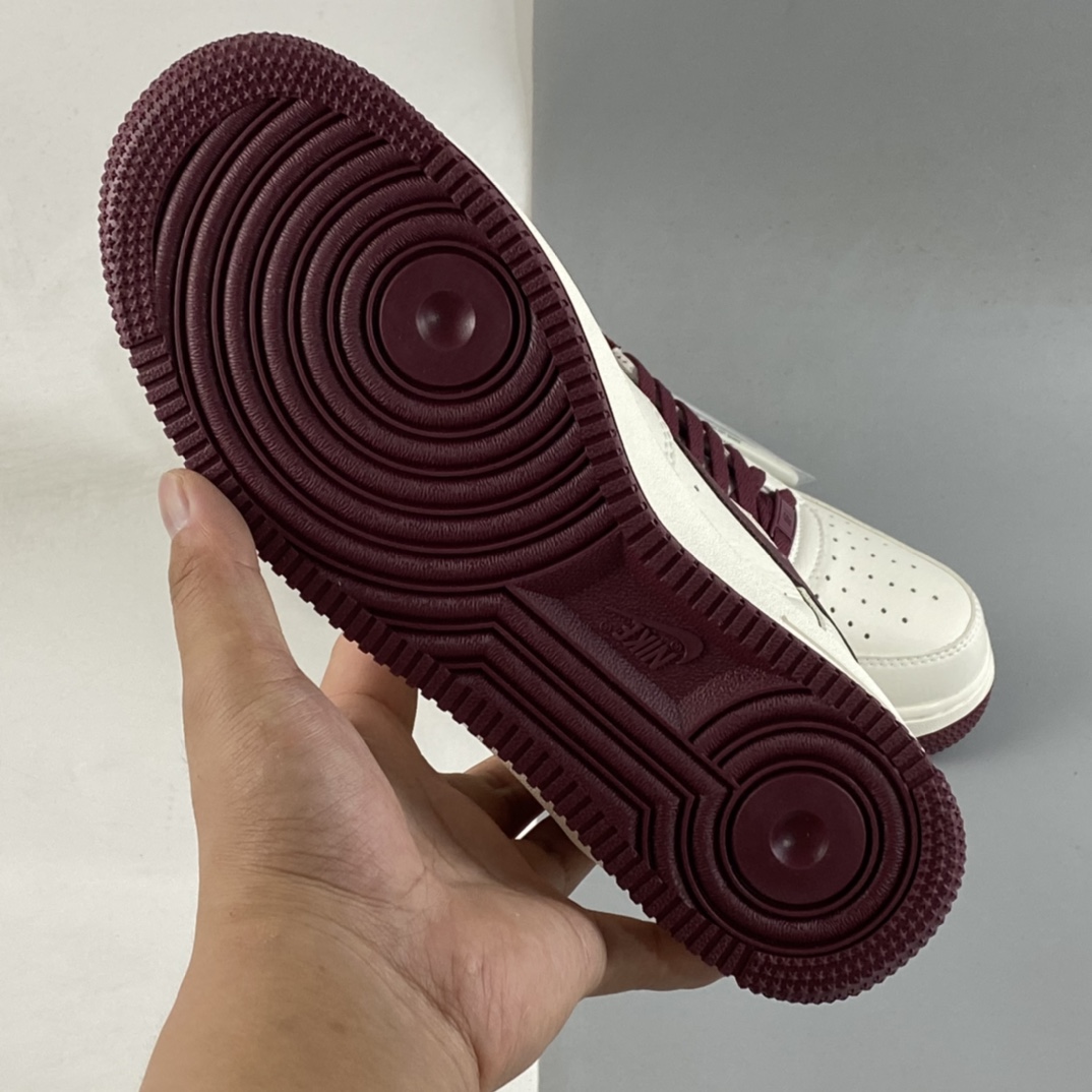 P240  Nike Air Force 1’07 Low 米酒红配色 空军一号低帮休闲板鞋 GH5622-063
