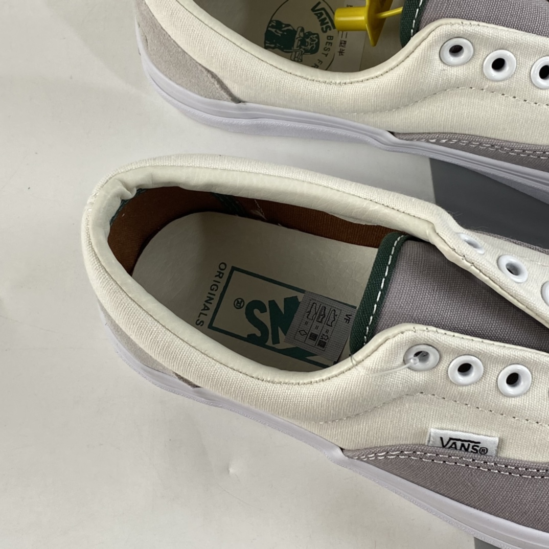 Vans Era 95 DX white and gray stitching low-top casual vulcanized board shoes VANSBESTFRIEND1