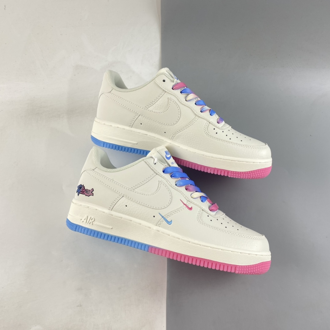 P260  Nike Air Force 1’07 Low 米粉蓝 迈阿密城市限定 板鞋 KU0902-112
