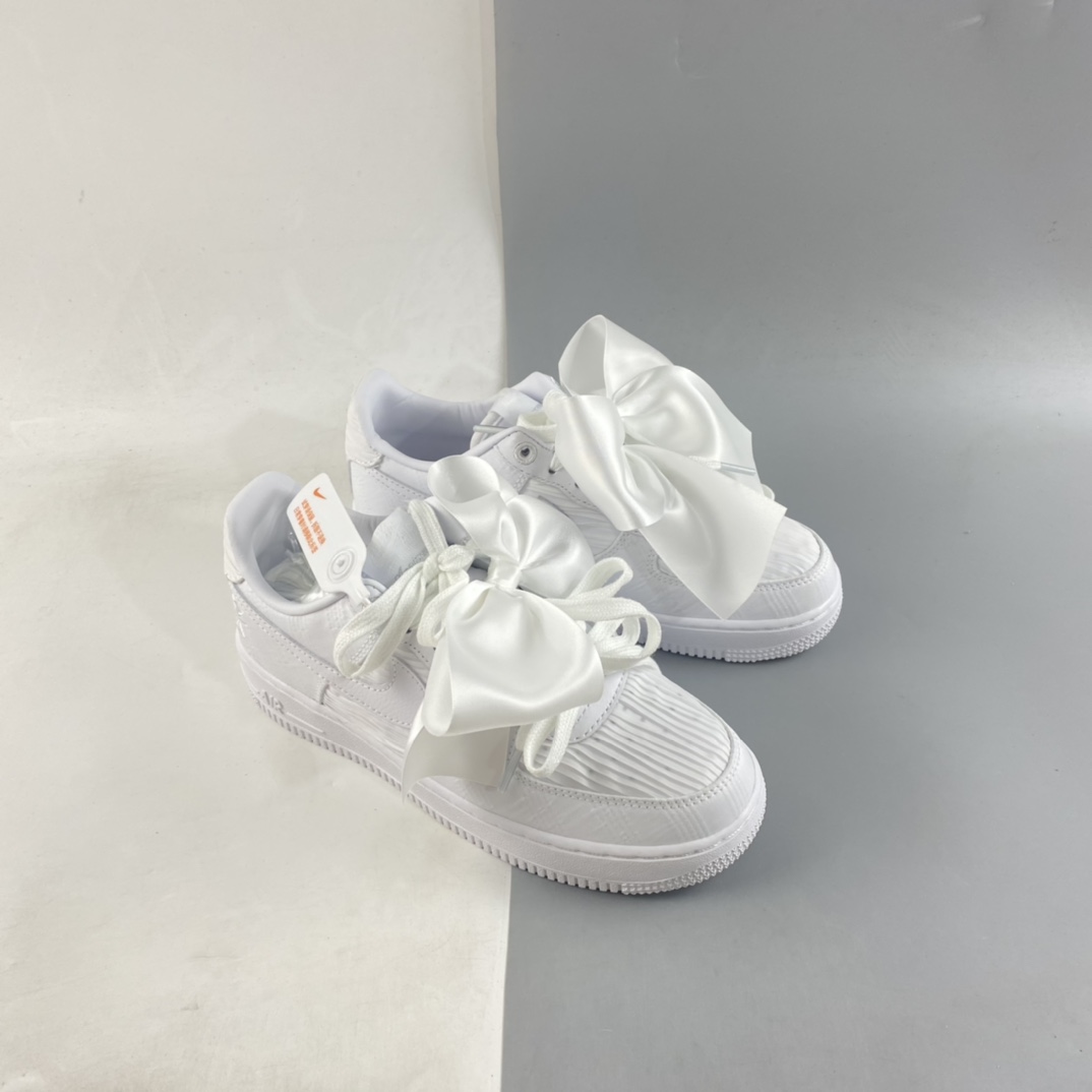 P220  Nike Air Force 1 Low ”Bow” 白蝴蝶结 空军一号低帮休闲板鞋 DV4244-111