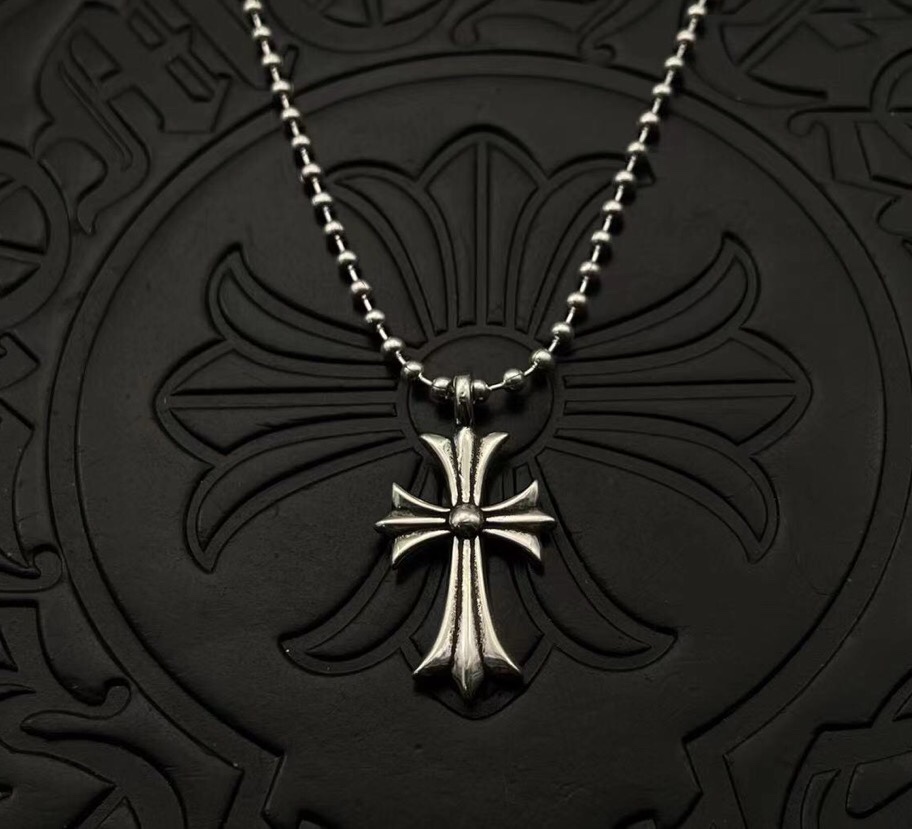 NO:582105,High version of Chrome heart basic cross necklace size 50-, jewelry boutique, chrome hearts, necklace19860909高版本克罗心基础款十字架项链 尺码50-,饰品精品,chrome hearts,necklace,Jewelry