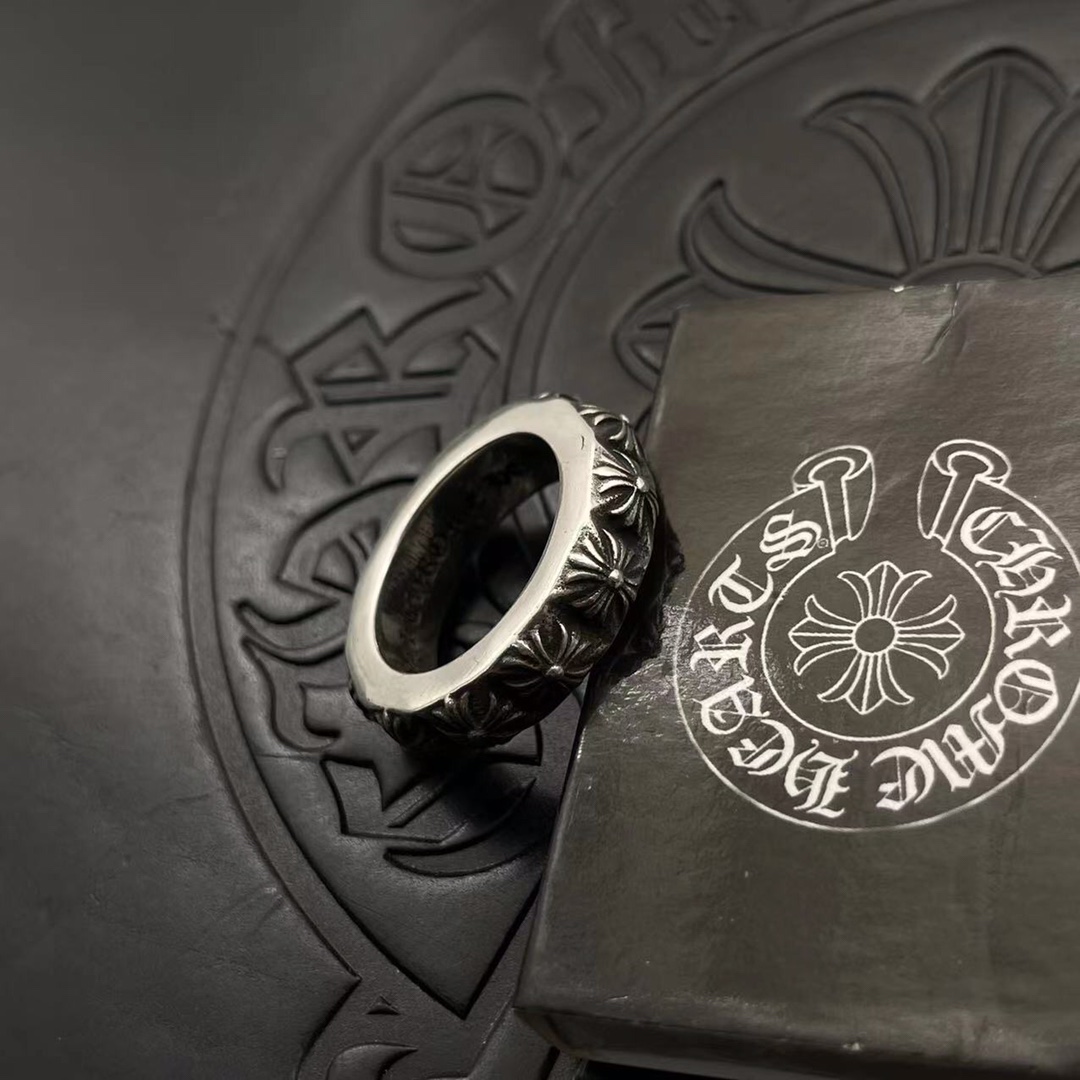Chrome Hearts 高版本克罗心单层全十字花戒指