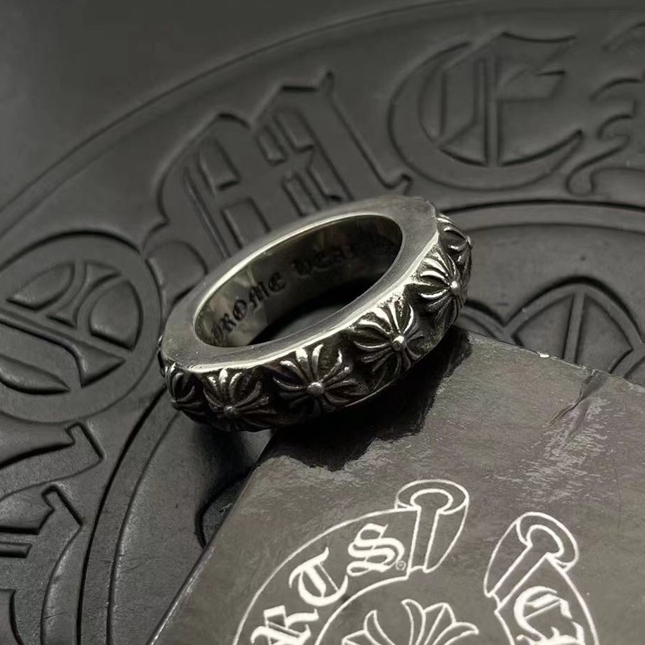 Chrome Hearts 高版本克罗心单层全十字花戒指