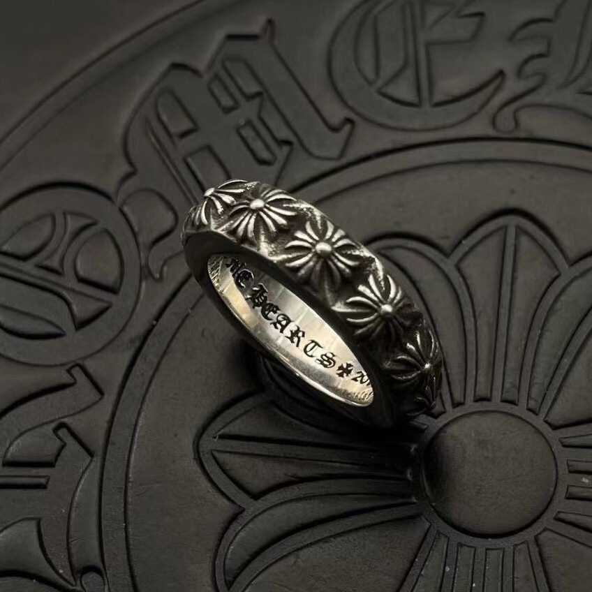 Chrome Hearts 高版本克罗心单层全十字花戒指