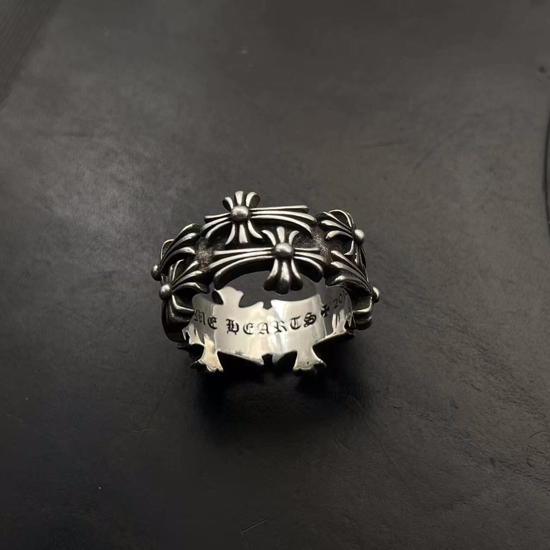 Chrome Hearts CHROME HEARTS高版本克罗心十字花戒指