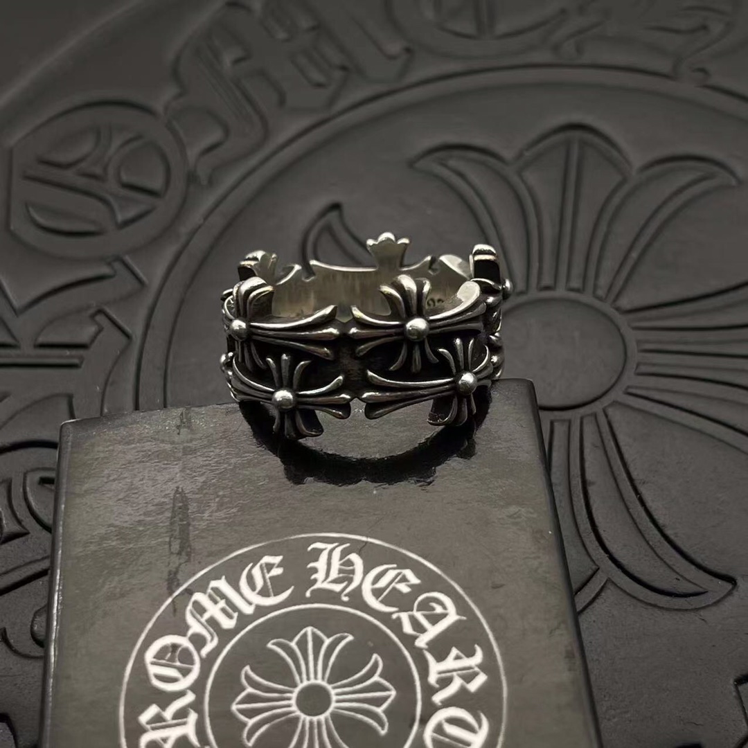 Chrome Hearts CHROME HEARTS高版本克罗心十字花戒指