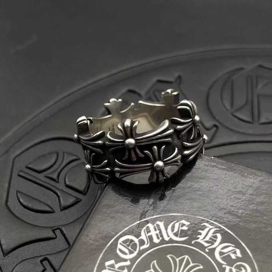Chrome Hearts CHROME HEARTS高版本克罗心十字花戒指