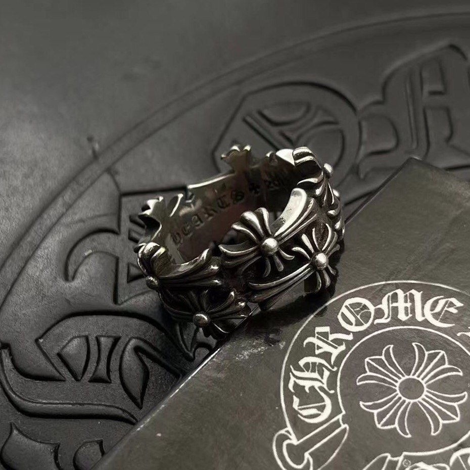 Chrome Hearts CHROME HEARTS高版本克罗心十字花戒指