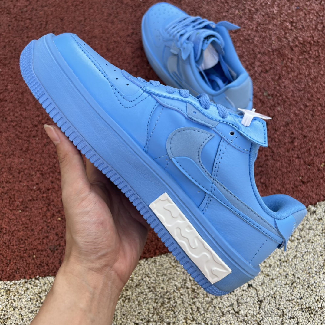 af1蓝色解构Nike Air Force 1 Fontanka AF1解构 空军板鞋 DH1290-400