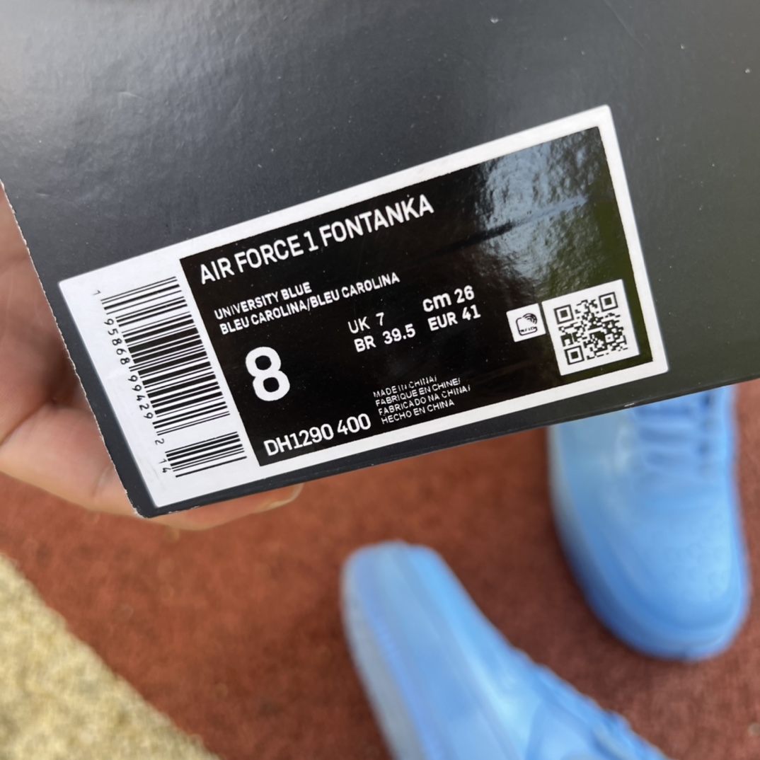 af1蓝色解构Nike Air Force 1 Fontanka AF1解构 空军板鞋 DH1290-400