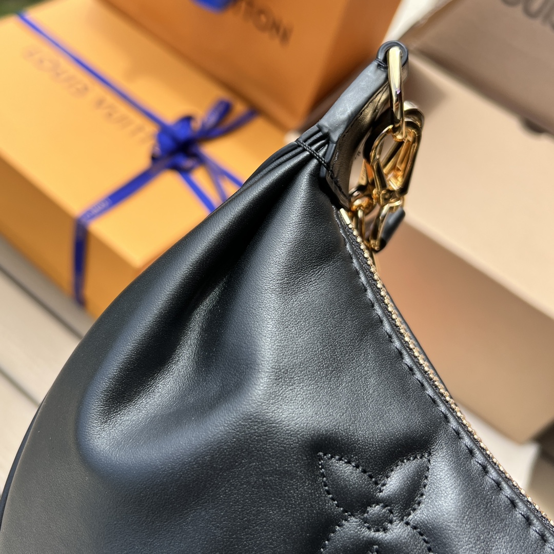 非市场普通货 进口皮料半钢五金 m59799尺寸:27.5×16×7cm LV海外渠道资源特供新款月亮包