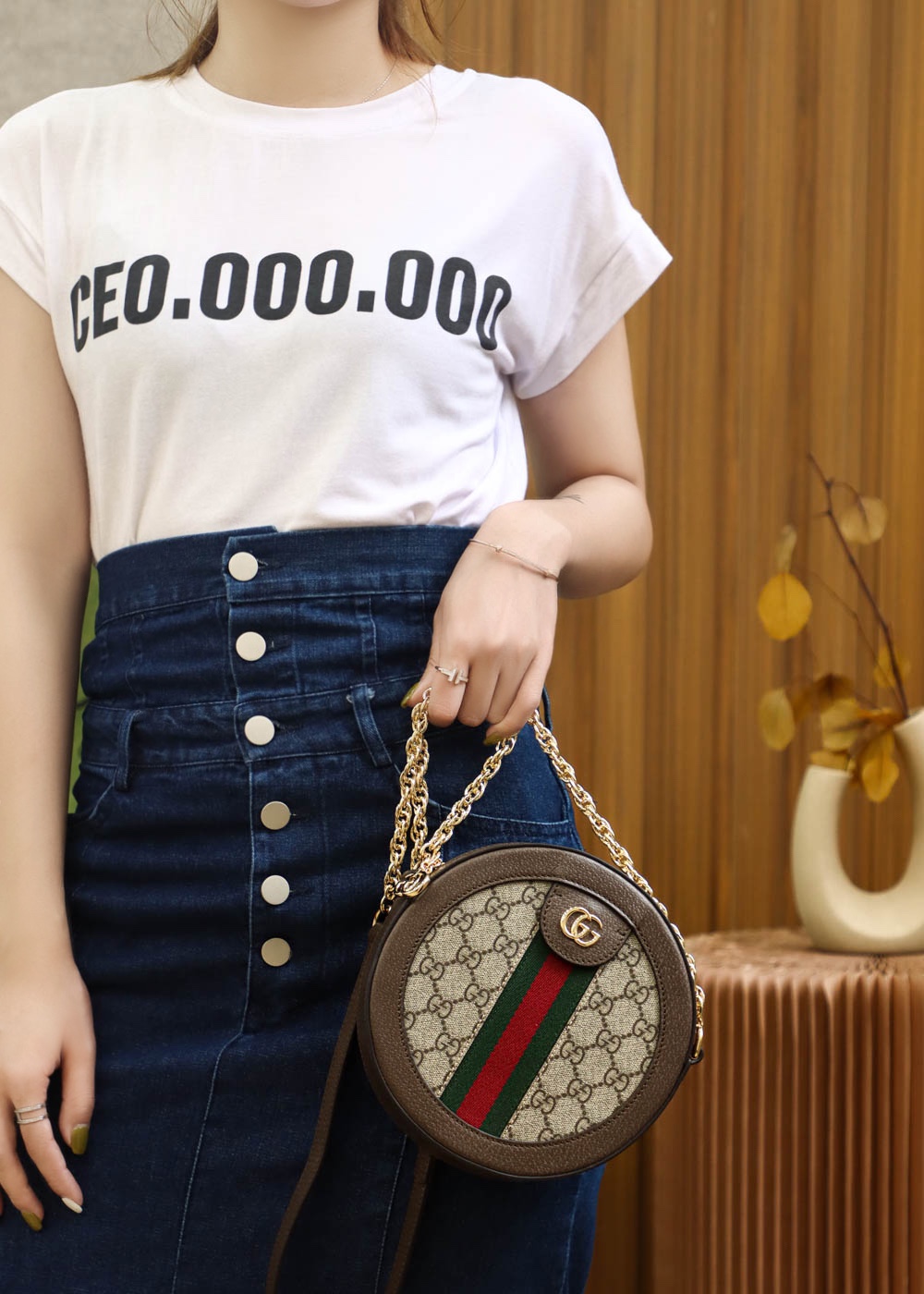 GUCCI 550618 Ophidia 𝐆𝐆圆饼包