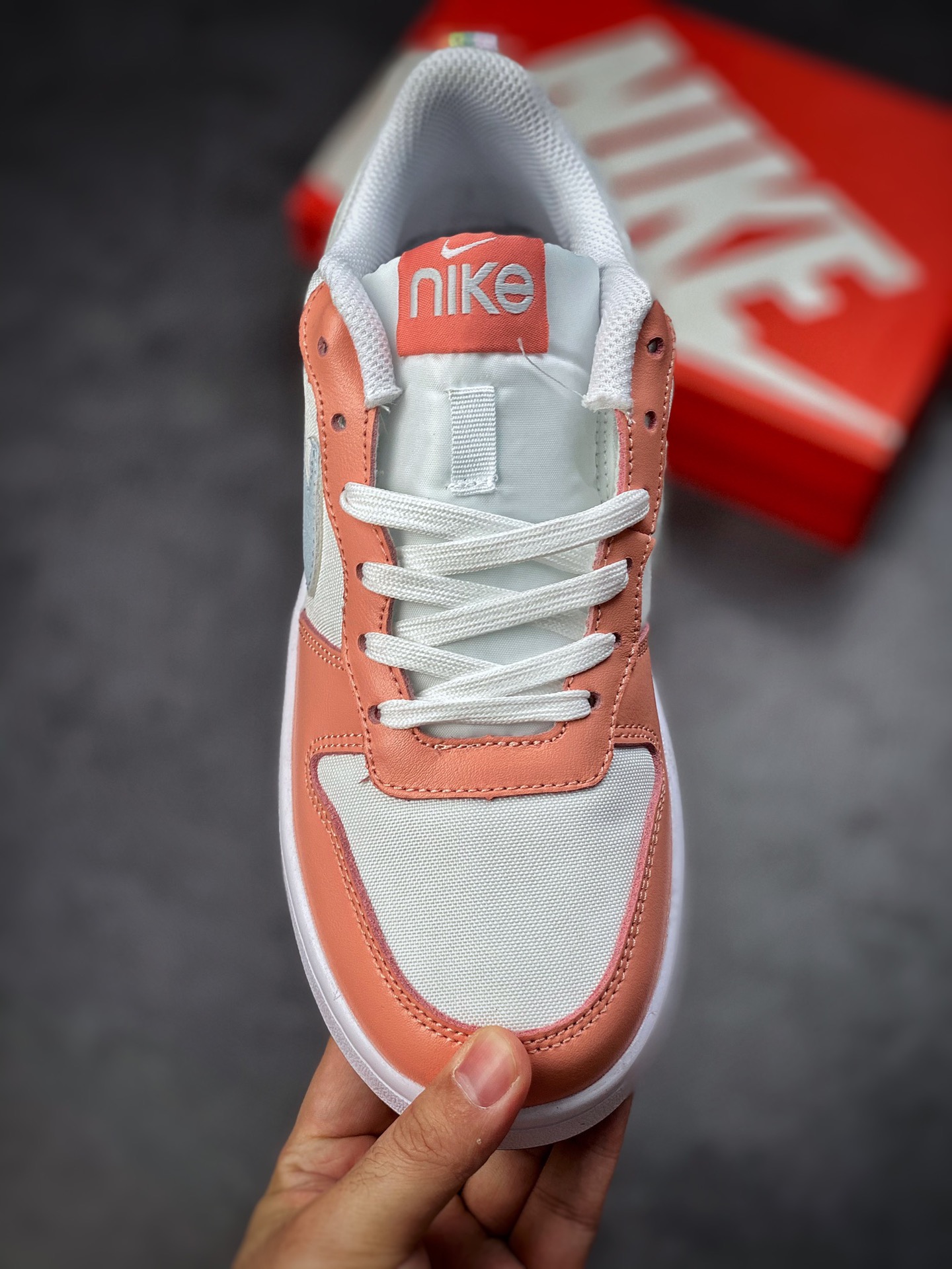 200 Nike Court Borough Low 2 白橙 独家全头层版本 M1216-100