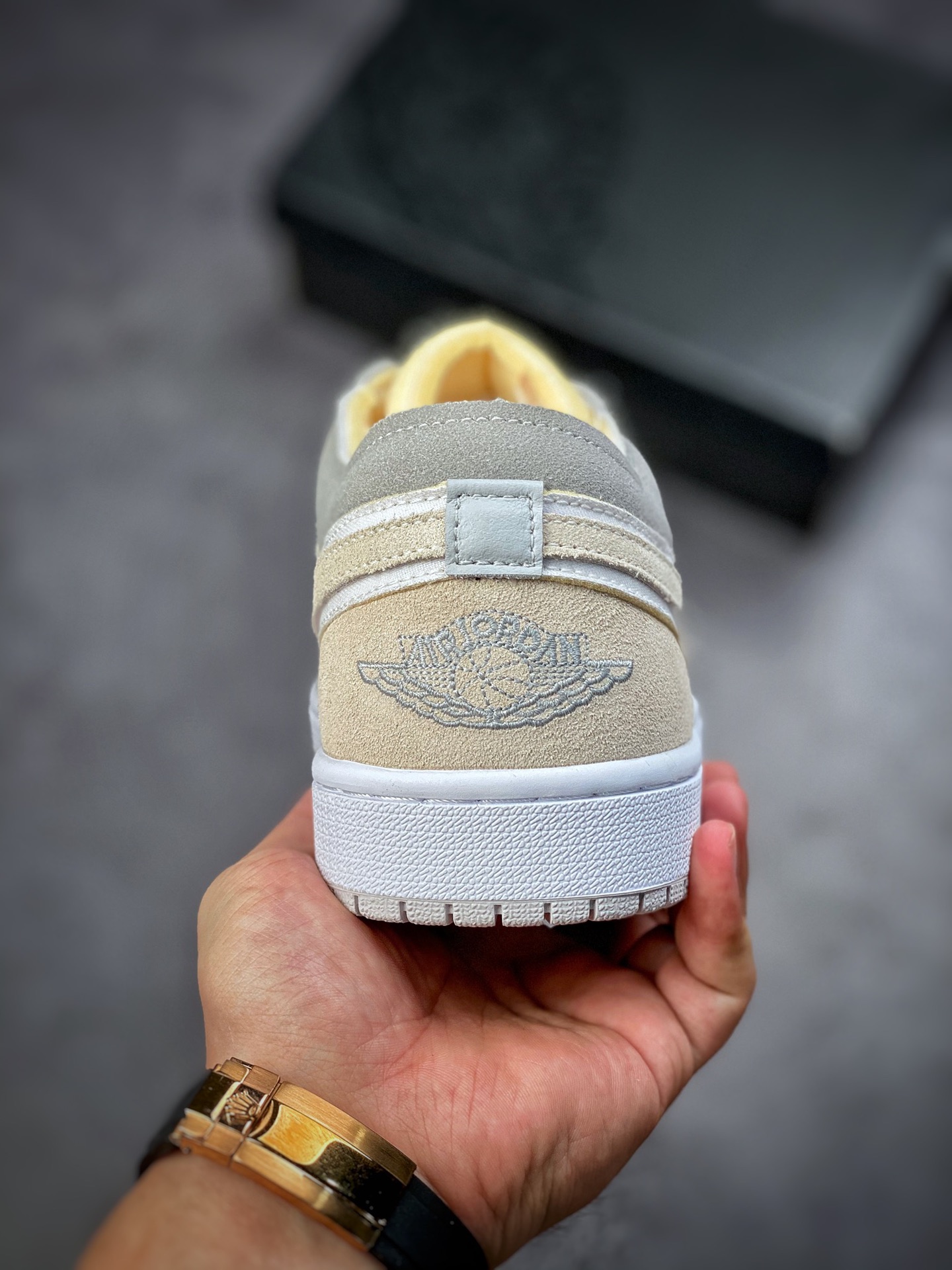 200 原装Air Jordan 1 Low 白灰 AJ1乔1低帮休闲板鞋 DN1635-100