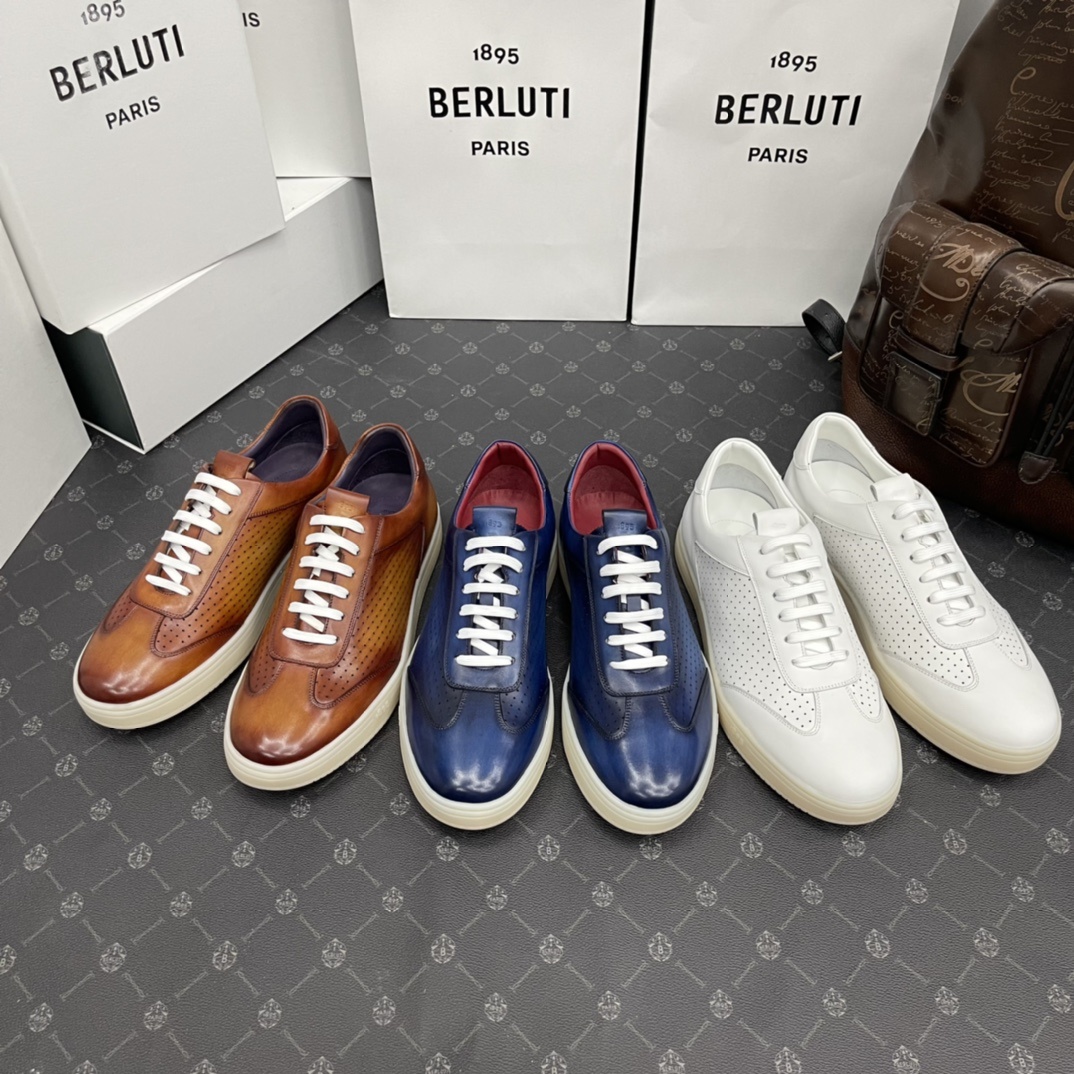 💋 💍 Berlut* 布鲁提 Playtime低帮运动鞋 新作#乘风破浪,城市即乐园。Playtime