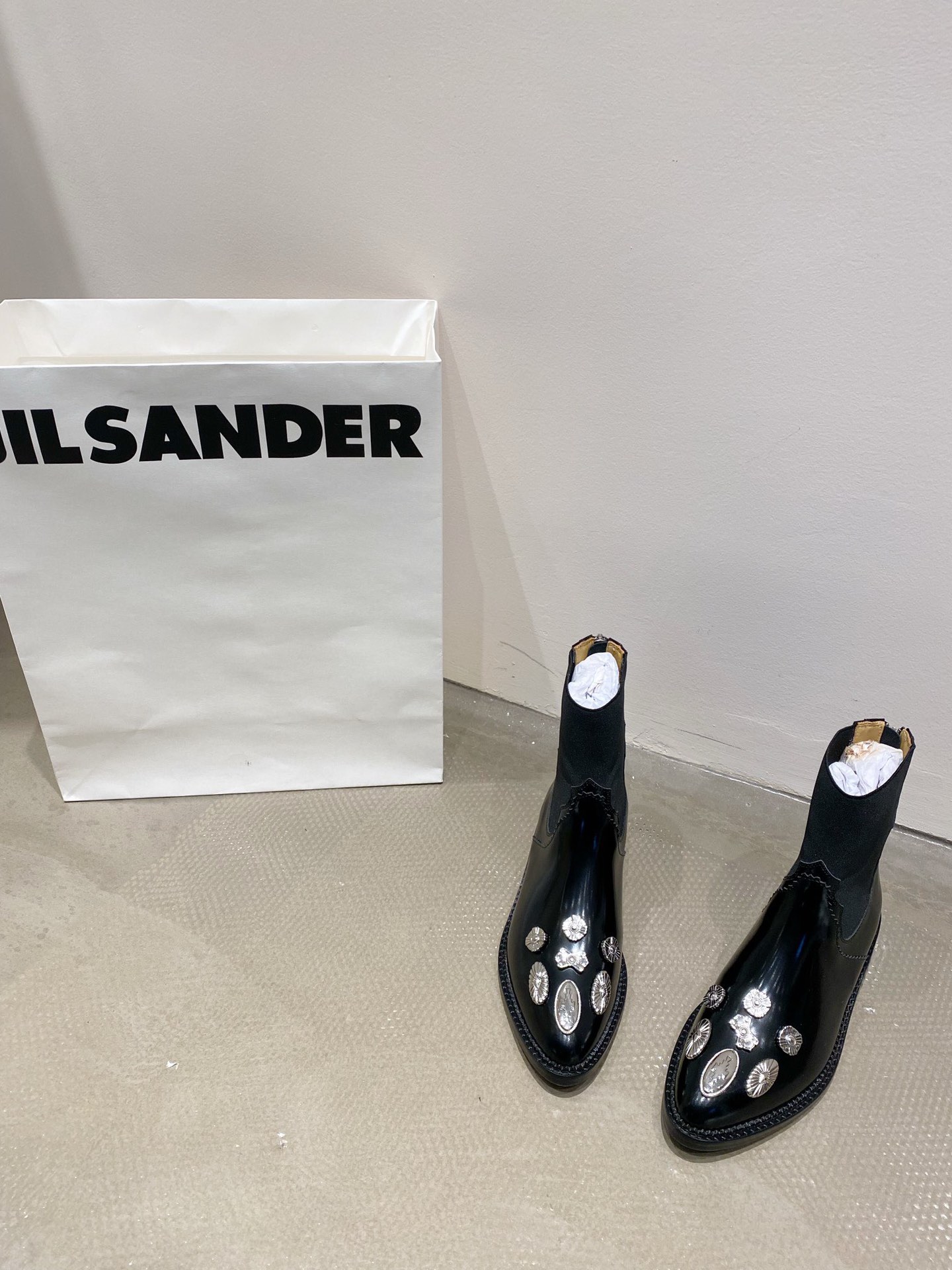 2022/fw Toga Pulla Metal Sculpting Fairy Chelsea Boots with Retro-Metal Hardware - 图片 4