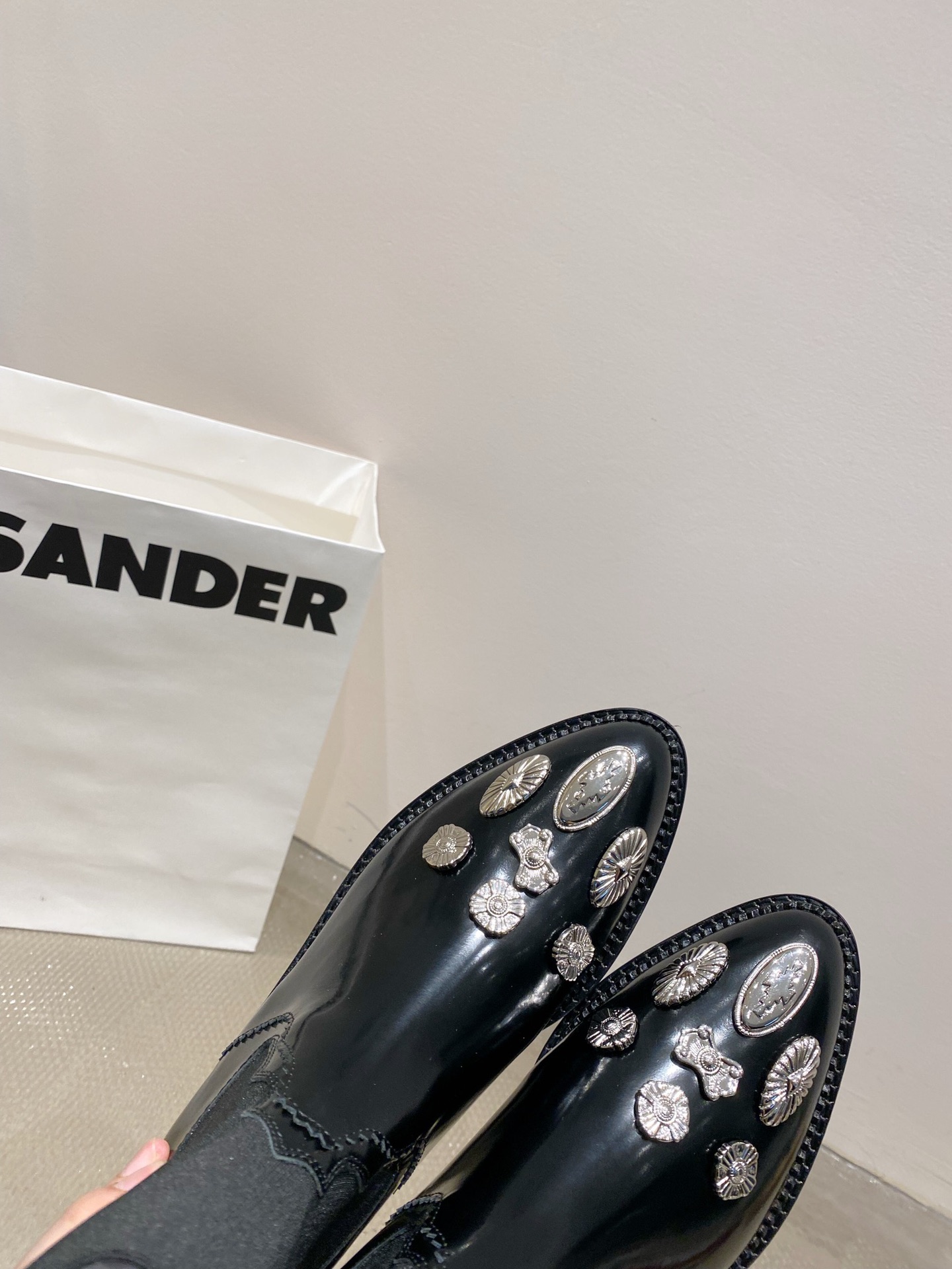 2022/fw Toga Pulla Metal Sculpting Fairy Chelsea Boots with Retro-Metal Hardware - 图片 7