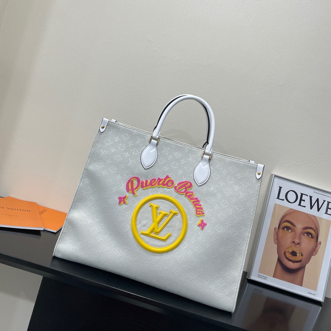 Louis Vuitton LV Onthego Bags Handbags New 2023
 Yellow Printing Mini M20815