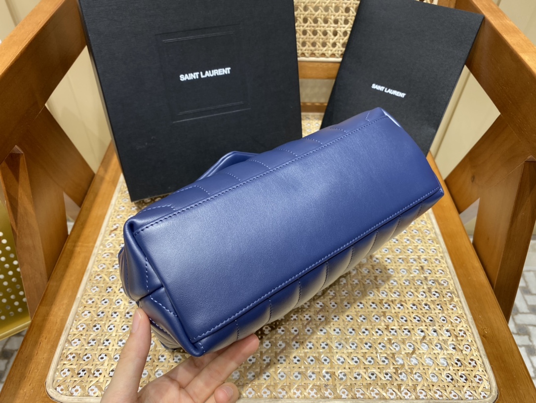 Saint laurent Ysl LOULOU系列Y型绗缝链条包 494699蓝色