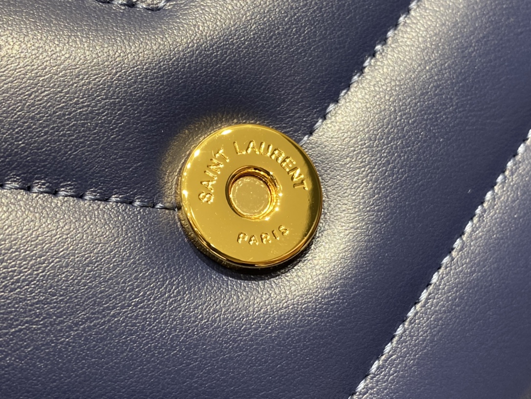 Saint laurent Ysl LOULOU系列Y型绗缝链条包 494699蓝色