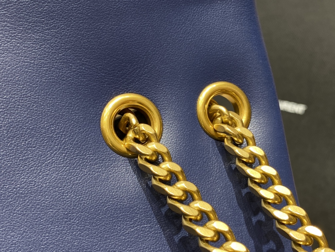 Saint laurent Ysl LOULOU系列Y型绗缝链条包 494699蓝色