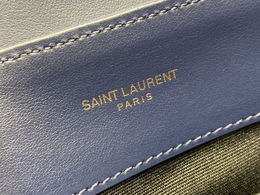 Saint laurent Ysl LOULOU系列Y型绗缝链条包 494699蓝色