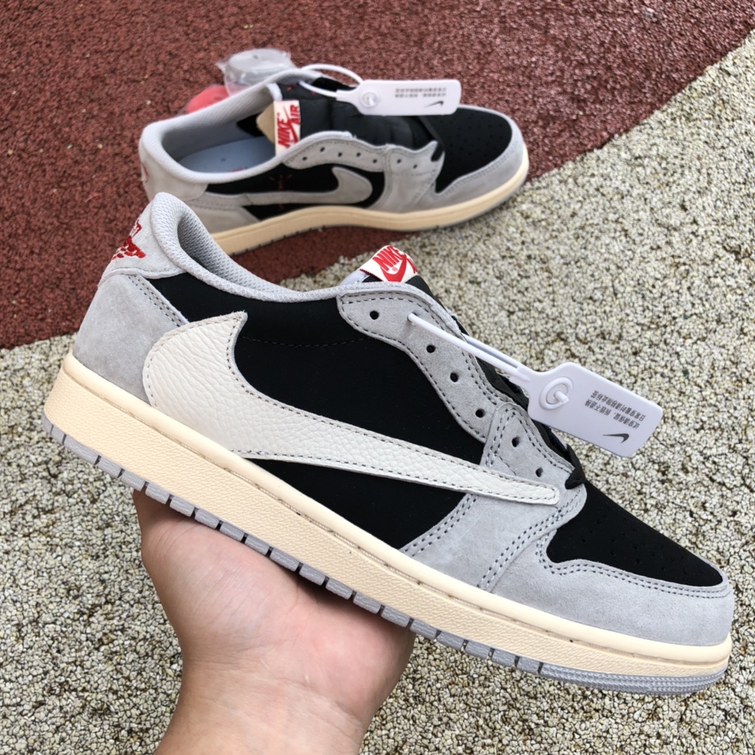 Travis Scott x Nike Air Jordan 1 Low AJ1 联名 低帮板鞋TS 联名倒钩 DM7866-010