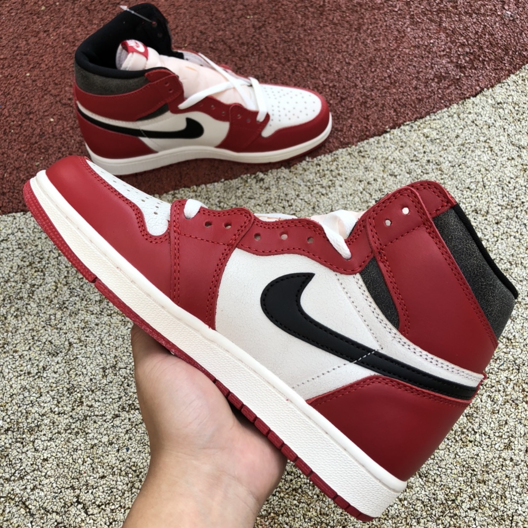 Air Jordan 1 AJ1 Retro High 白红高帮做旧 FD1437 -612