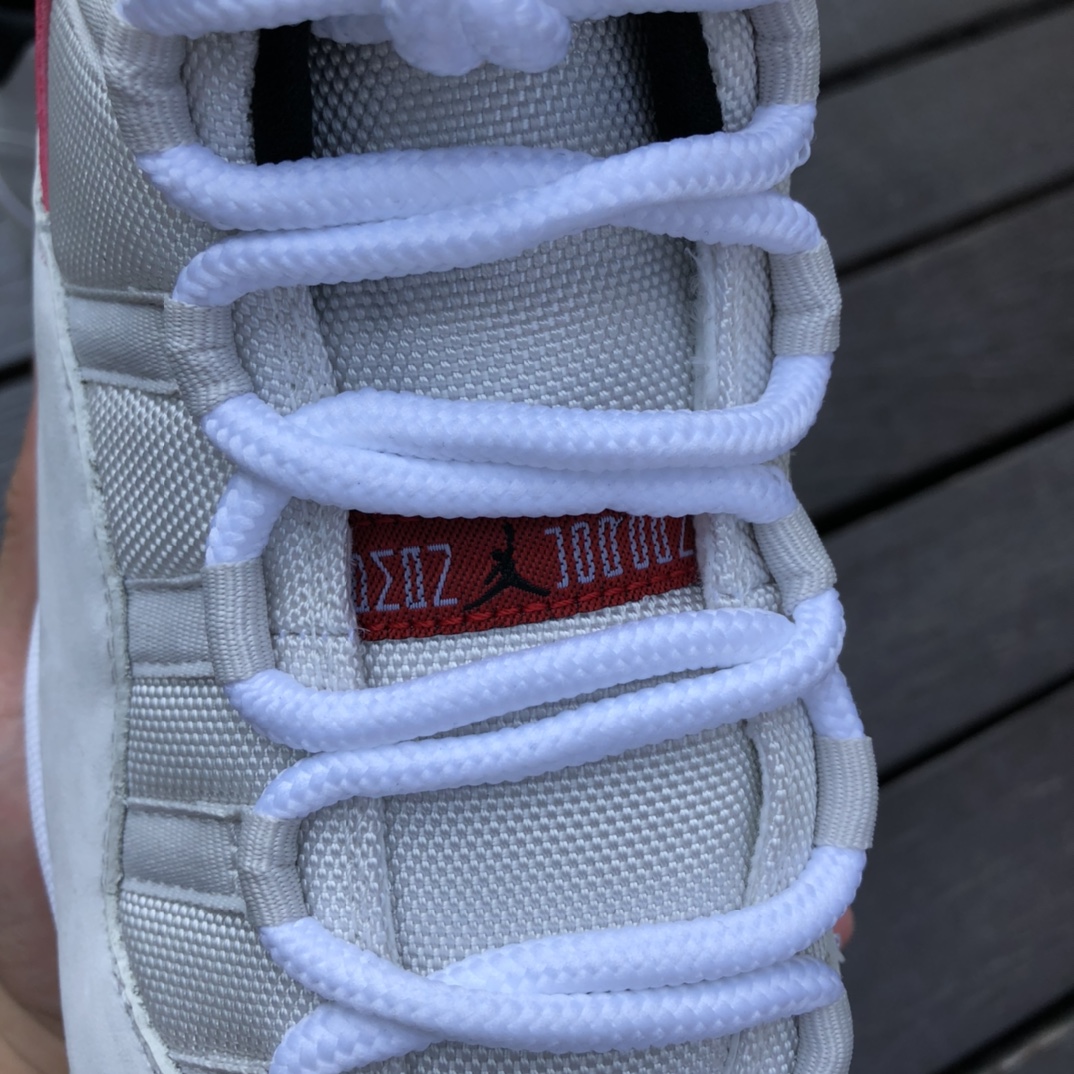 Air jordan 11 Platinum Tint 白红 铂金 兔八哥 378038-378037-016