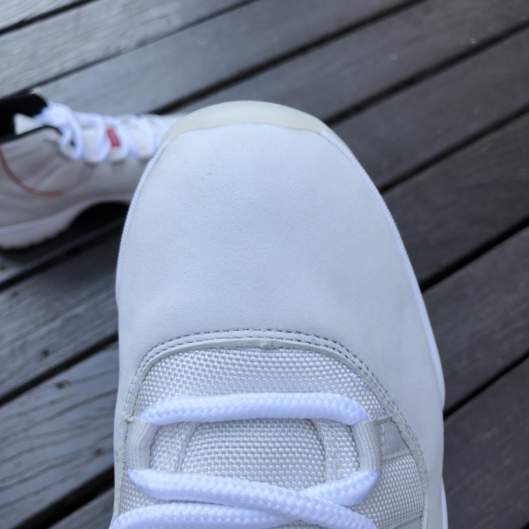 Air jordan 11 Platinum Tint 白红 铂金 兔八哥 378038-378037-016