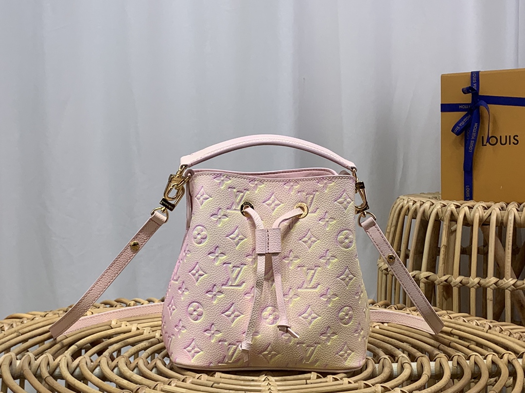 Louis Vuitton LV NeoNoe Bucket Bags Pink Empreinte​ M46174