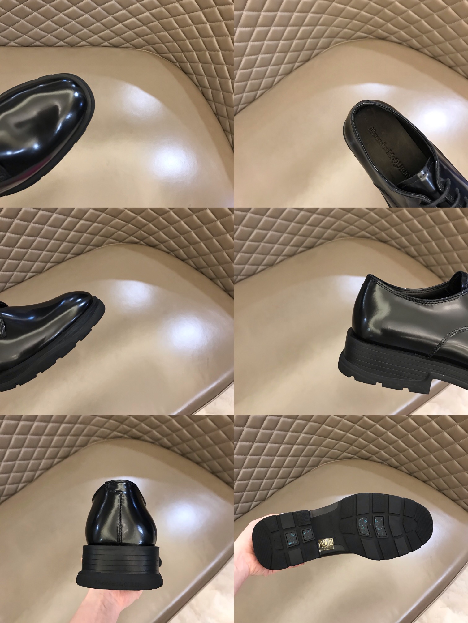 Alexander McQueen 亚历山大·麦昆  厚底松糕男士皮鞋