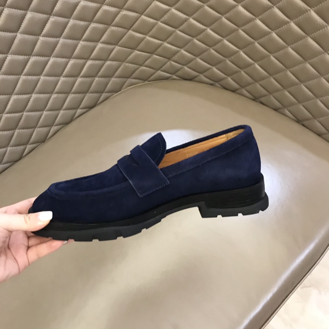 Alexander McQueen 亚历山大·麦昆  进口头层牛皮厚底松糕男士皮鞋