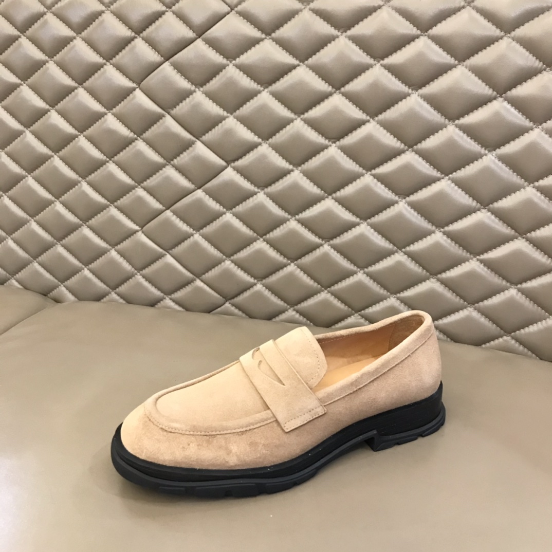 Alexander McQueen 亚历山大·麦昆  进口头层牛皮厚底松糕男士皮鞋