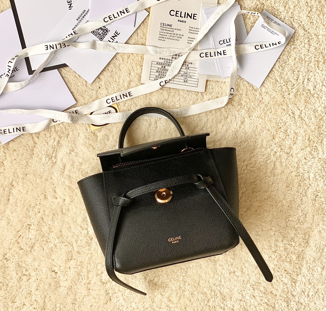 CELINE赛琳Belt 掌纹系列鲶鱼包194263