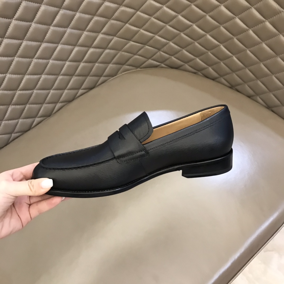 PRADA/普拉达   进口头层牛皮P家原单男士正装商务皮鞋