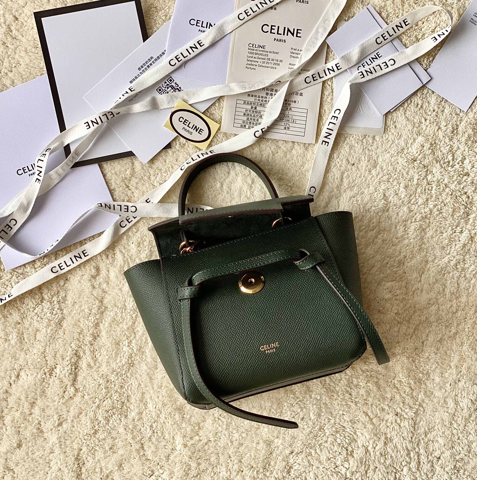 CELINE赛琳Belt 掌纹系列鲶鱼包194263