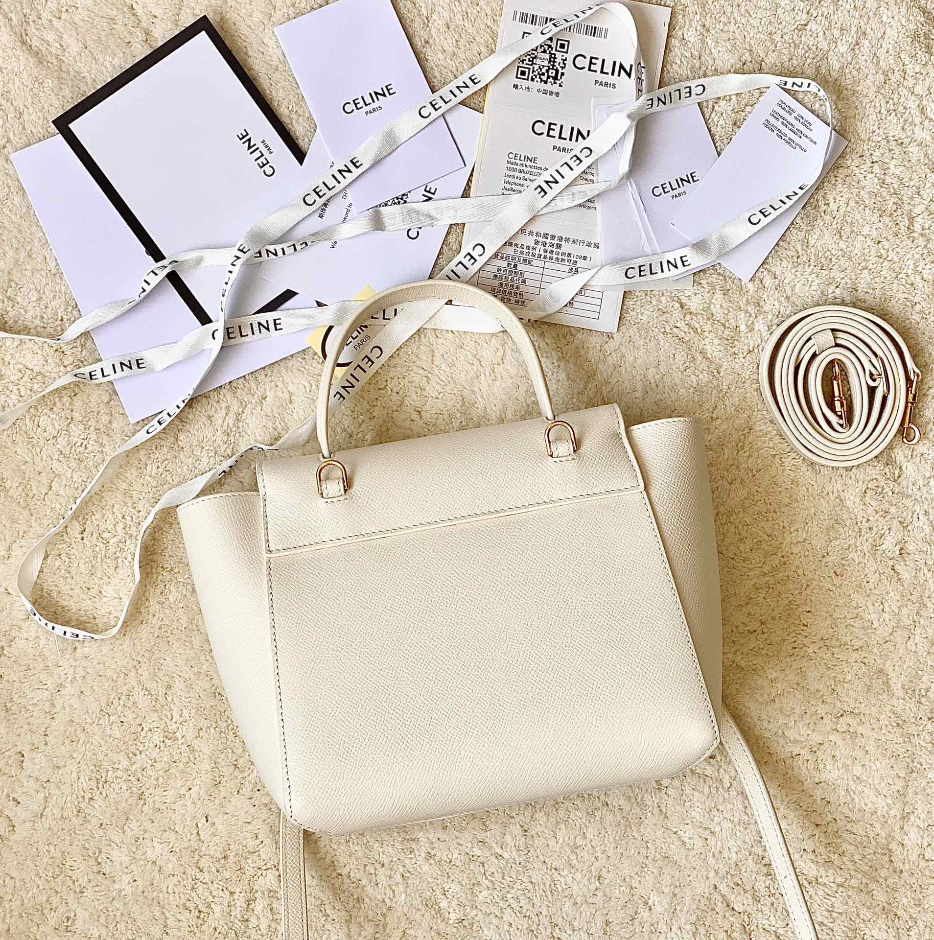 CELINE赛琳Belt 掌纹系列鲶鱼包189003