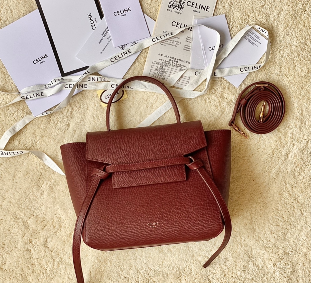 CELINE赛琳Belt 掌纹系列鲶鱼包189003